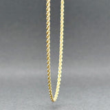 Estate 14K Y Gold 1.61mm 24” Rope Chain