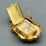 Estate Victorian 18K Y Gold Bird Locket/Pin