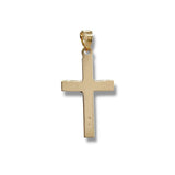 14K TT Gold Solid Crucifix 1.5grms