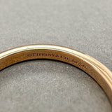 Estate Tiffany & Co. 18K R Gold 0.06ctw Diamond Forever Wedding Ring