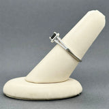 Estate 14K W Gold 1.01ctw Diamond Eng. Ring GIA