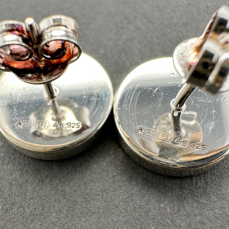 Estate Gucci SS Signature Circle Stud Earrings