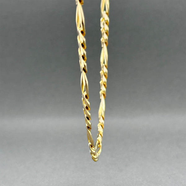 Estate 14K Y Gold 5.67mm 20.25”  Figaro Chain