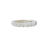 14K W Gold 2.00ctw  E-F/VS1 13 Lab Diamond Band