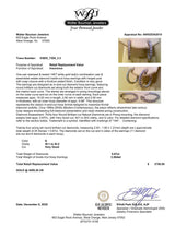 Estate 14K W Gold 0.67ctw G/SI1-2 Diamond In/Out Hoop Earrings