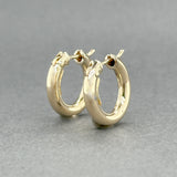 Estate 14K Y Gold 15.7mm Huggie Earrings