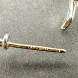 Estate Tiffany & Co. Picasso SS Olive Leaf Hoop Earrings