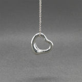 Estate Tiffany & Co. SS Peretti 16mm Open Heart Pendant