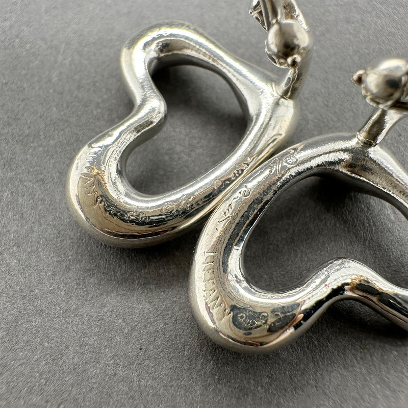 Estate Tiffany & Co. Sterling Silver Vintage Peretti Open Heart
