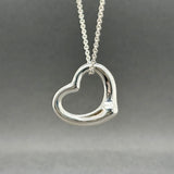 Estate Tiffany & Co. Peretti SS 22mm Open Heart Pendant