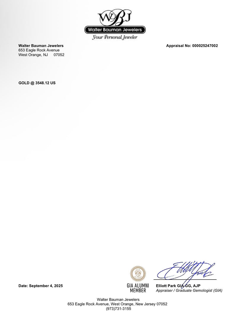 Estate 14K W Gold 0.39ctw Diamond Chai Pendant