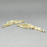Estate 14K Y Gold CZ Dangle Earring Enhancers