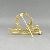 Estate Tiffany & Co. 18K Y Gold Picasso Libra Pin