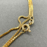 Estate 14K Y Gold 0.9mm 18” Box Chain