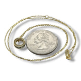 14K Y Gold 0.52ctw Alexandrite Rondell Pendant