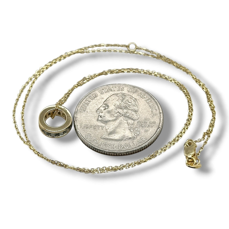 14K Y Gold 0.52ctw Alexandrite Rondell Pendant