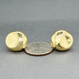 Estate Tiffany & Co. Peretti 18K Y Gold Thumbprint Earrings