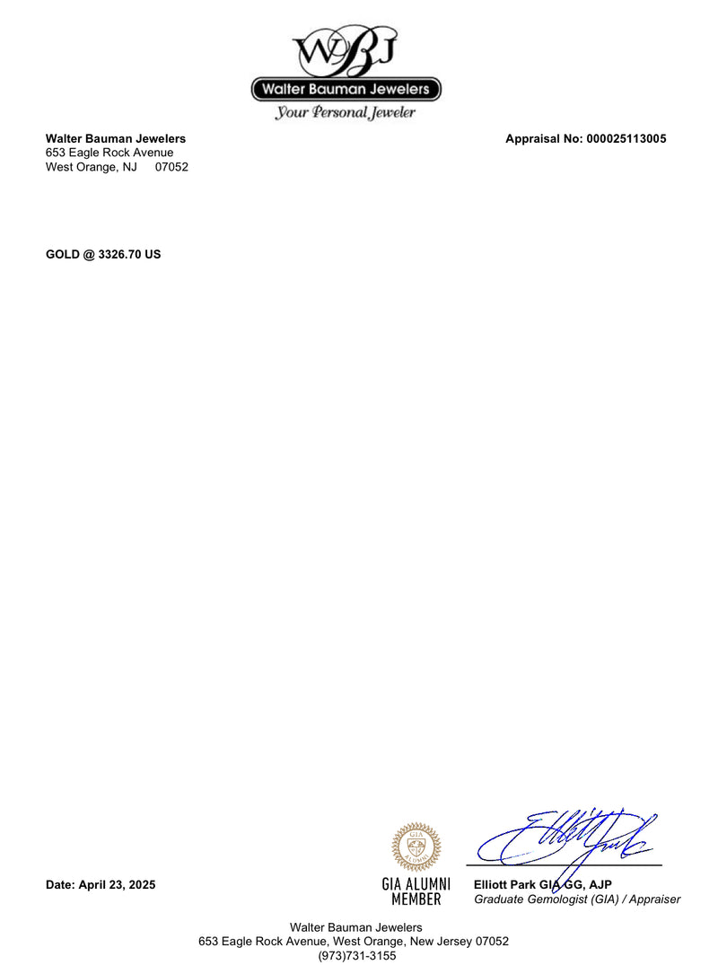 Estate 14K W Gold Akoya & 0.07ctw Diamond Grapevine Pin