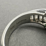 Estate Fred Leighton 18K W Gold 3.60ct Emerald & 1.85ctw Diamond Ring GIA