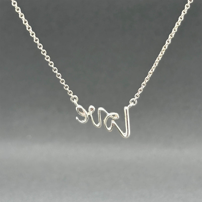 Estate Tiffany & Co. SS Picasso Love Graffiti Necklace
