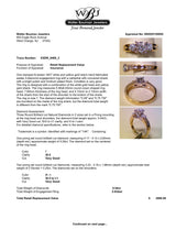 Estate 14K TT Gold 0.54ctw Diamond Eng. Ring