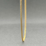 Estate 18K Y Gold 2.1mm 24.5” Curb Link Chain