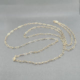 Estate 14K Y Gold 2.6mm 38.25” Paperclip Link Chain