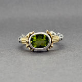 Estate Lagos SS 18 Caviar 2.04ct Peridot Cocktail Ring