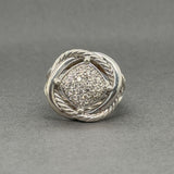 Estate SS 0.40ctw H-I/VS2-SI1 Diamond Infinity Ring