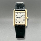 Estate Cartier 18K Y Gold Tank Women’s Quartz Watch Ref#11402