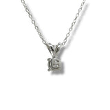 SS 0.50ct  F-G/VS2 Lab Created Solitaire Diamond Pendant