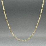 Estate 14K Y Gold 1.48mm 18” Cable Chain