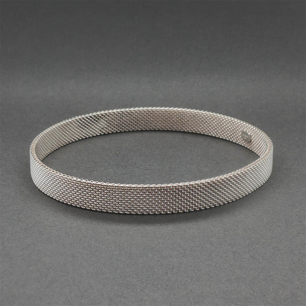 Estate Tiffany & Co. SS Somerset Mesh Bangle Bracelet