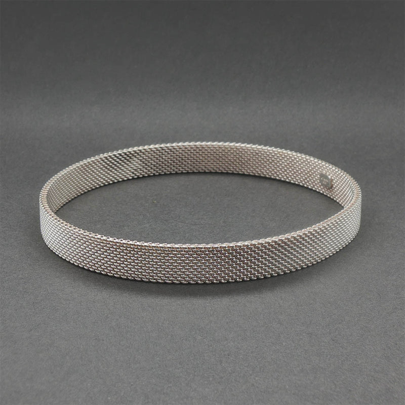 Estate Tiffany & Co. SS Somerset Mesh Bangle Bracelet