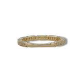 14K Y Gold 0.15ctw G-H/SI2 Diamond Bar Ring