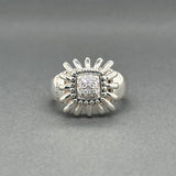 Estate Lagos SS 0.15ctw Diamond Pret-a-Porter Daisy Ring