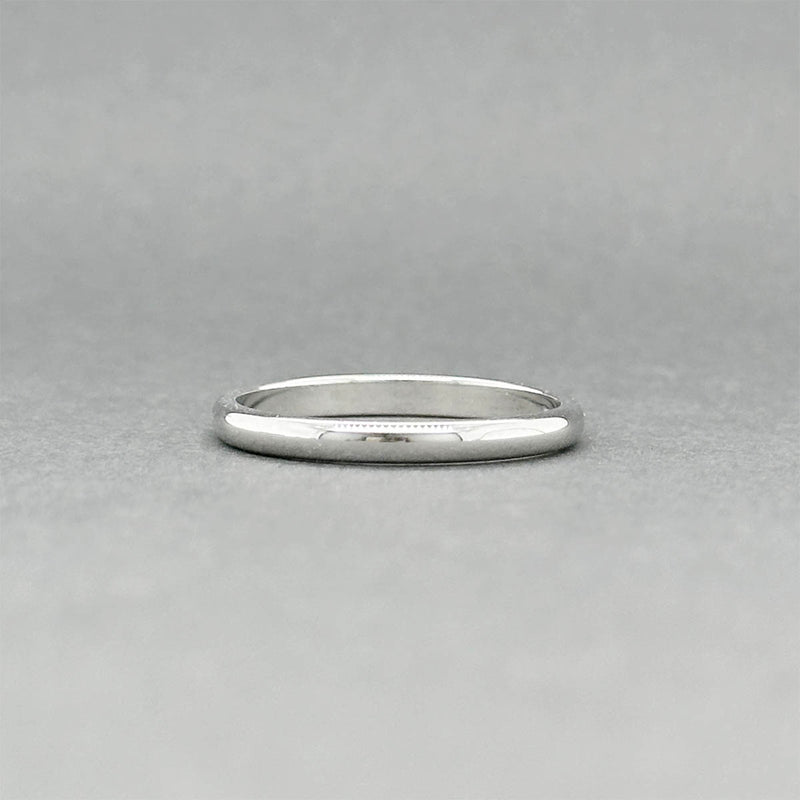 Estate 14K W Gold 2.16mm Polished Ring