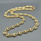 Estate 18K Y Gold 6.9mm 17.75” Puffed Anchor Chain