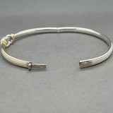 Estate 18K TT Gold Knot Bangle Bracelet