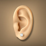 14K Y Gold 1.50ctw F/VS1 Lab-Created Diamond Martini Set Earrings