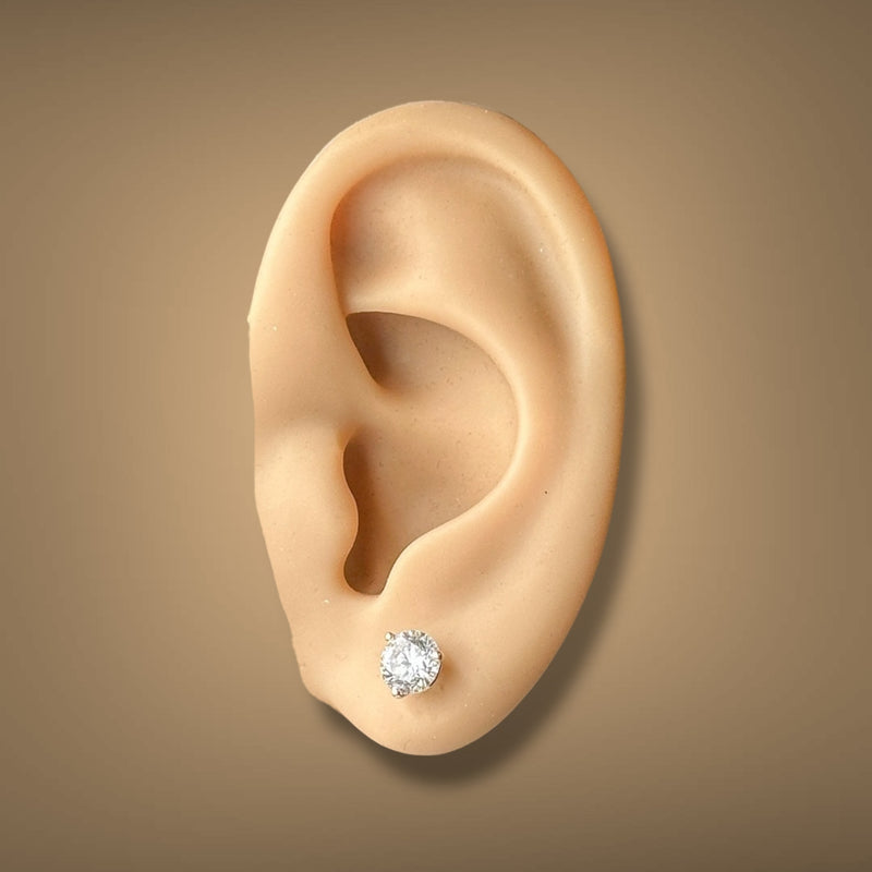 14K Y Gold 1.50ctw F/VS1 Lab-Created Diamond Martini Set Earrings