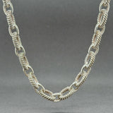 Estate SS Knurled 10.2mm 18.5” Cable Chain