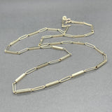 Estate 14K Y Gold 1.8mm 20” Bar Link Chain