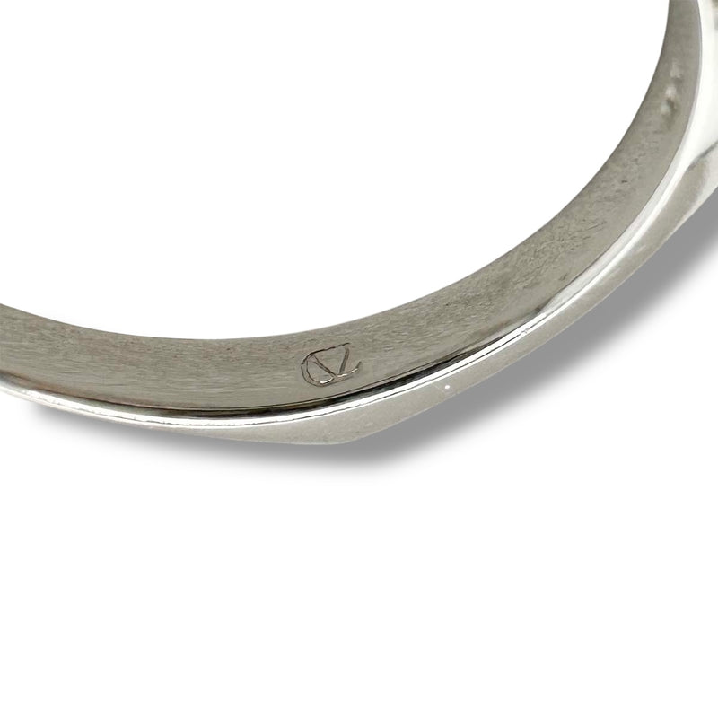 Claude Thibaudeau Montaje de compromiso de oro de 18 quilates con diamantes de 5,4 mm