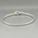 Estate Tiffany & Co. SS 18 Hook Bangle Bracelet
