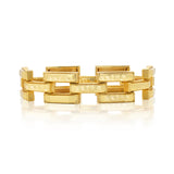 Brass YGP  Pathway Link Bracelet 7.5"