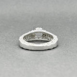 Estate 14K W Gold 0.45ctw Diamond Eng. Ring Semi-Mount