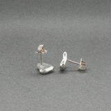 Estate Tiffany & Co. Peretti SS Full Heart Stud Earrings