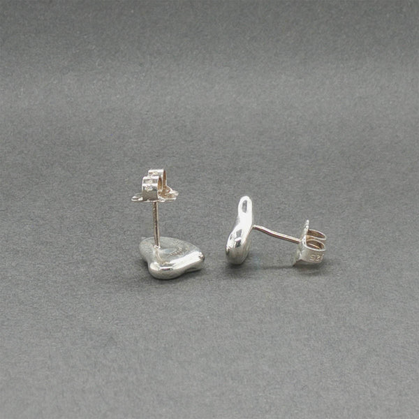 Estate Tiffany & Co. Peretti SS Full Heart Stud Earrings