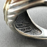 Estate David Yurman SS 14 2.26ct Citrine Heart Cable Ring